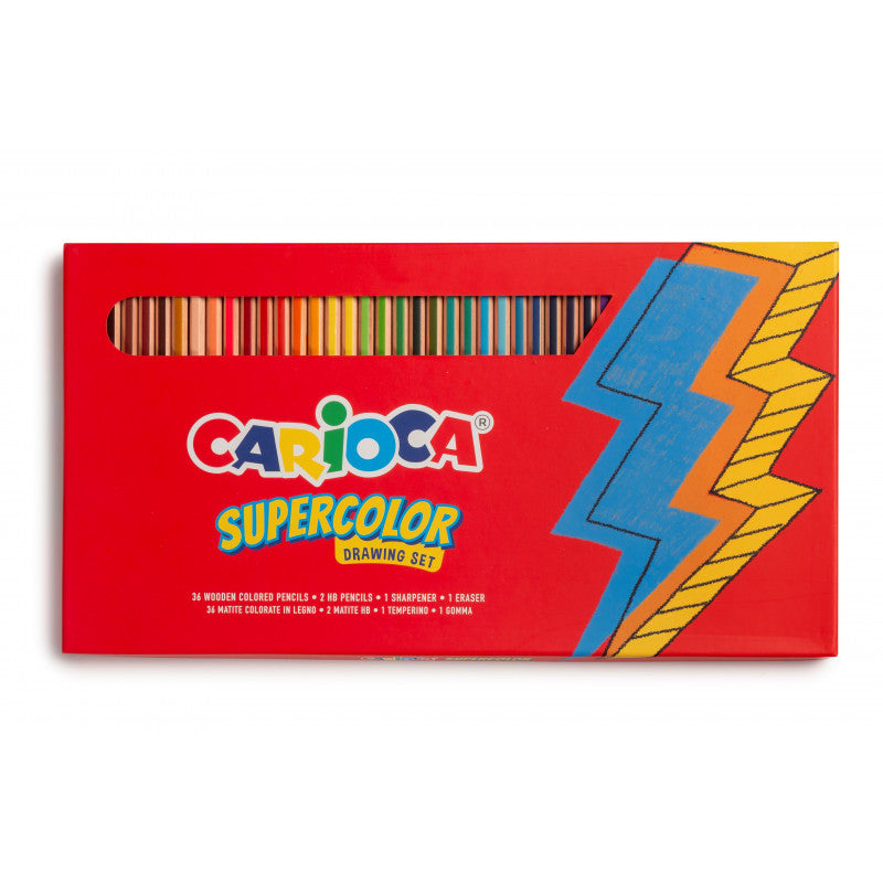 Supercolor drawig set x40 carioca, , medium-null