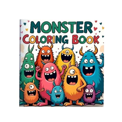 Coloring book - monster, , medium