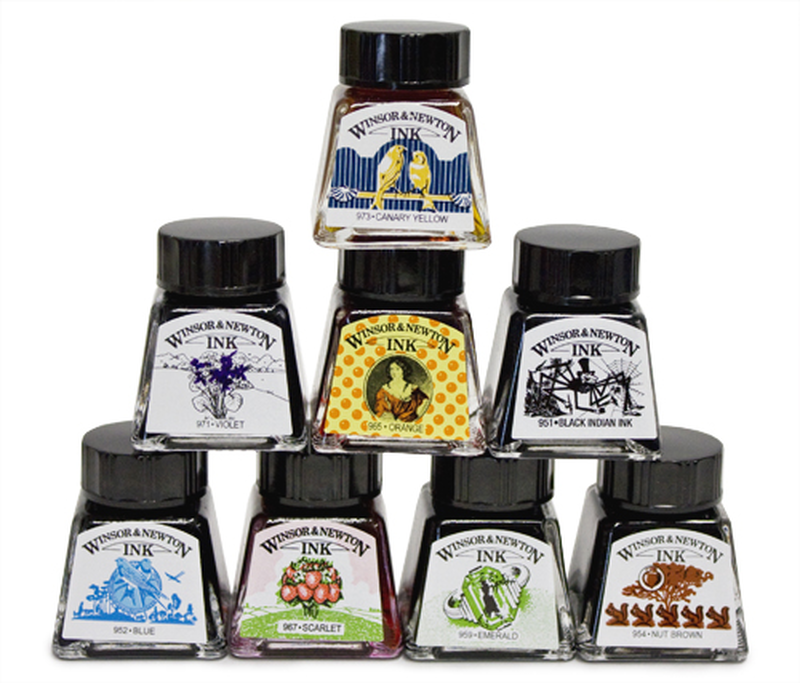 Winsor&newton drawing inks henry collection ink pack 8, , medium image number null