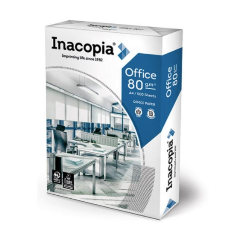 Inacopia office &chi;&alpha;&rho;&tau;ί &epsilon;&kappa;&tau;ύ&pi;&omega;&sigma;&eta;&sigmaf; a4 80gsm 500 &phi;ύ&lambda;&lambda;&alpha;, , medium-null