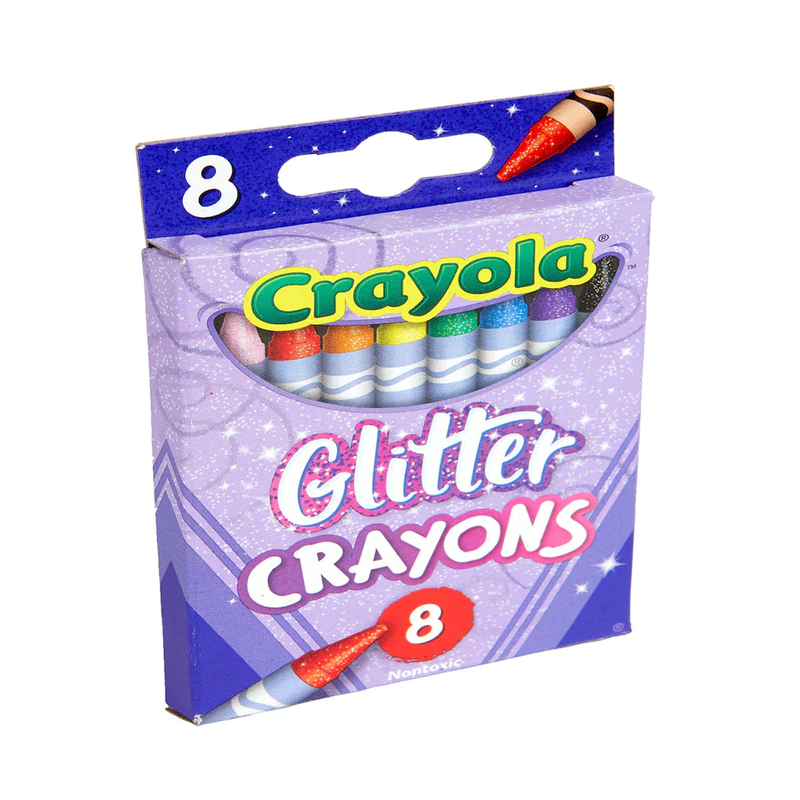 Crayola glitter crayons: sparkle with every stroke - 8-ct. Boxes, , medium-null