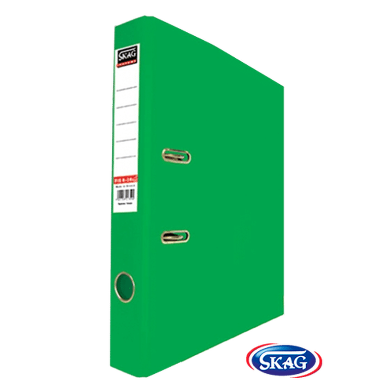 Skag premium box file f/sc pvc 4cm  green 4/34, , medium-null