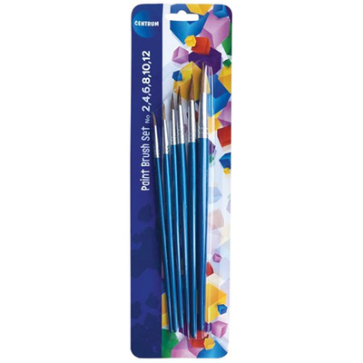 Centrum paint brushes set of no 2,4,6,8,10,12, , medium