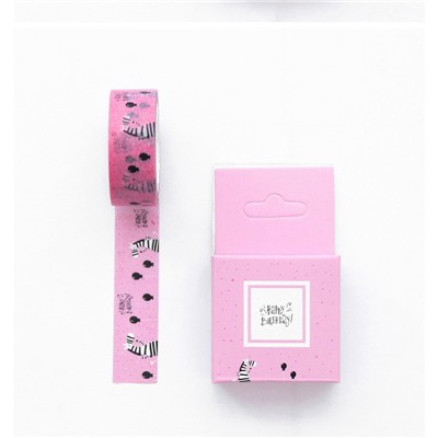 Washi tape "happy birthday" 15mm / 7m - zaomo, , medium