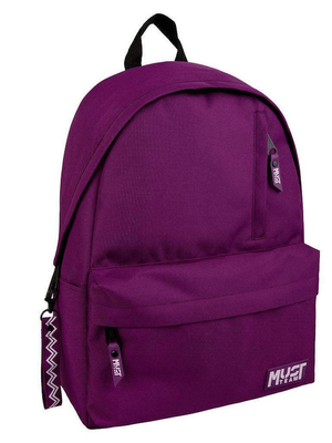 Must backpack 32x17x42cm monochrome purple, , medium