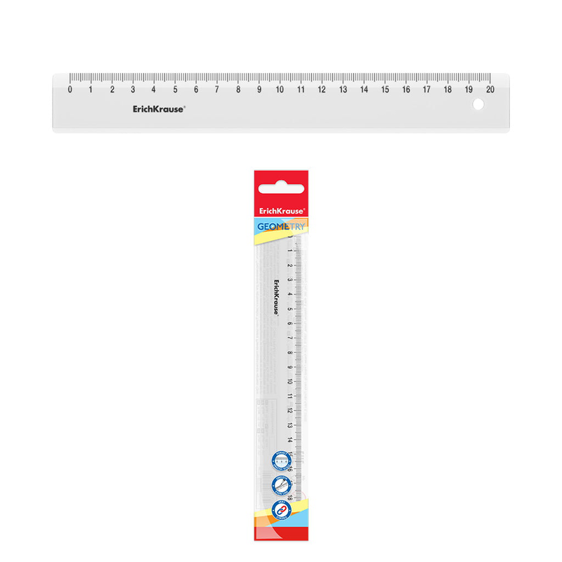 Product image: Erichkrause ruler clear 20cm 49498, , medium-null