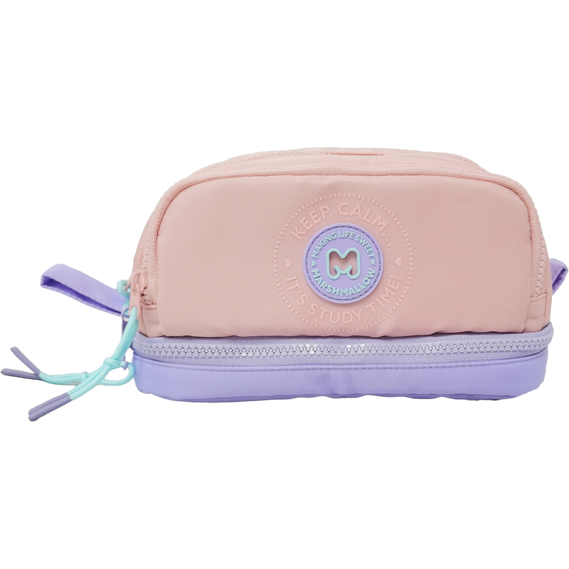 Marshmallow multi pocket pencil case 65902 (1pc random selection of color), , medium-null