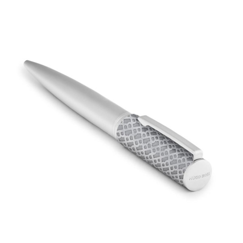Hugo Boss ballpoint pen arche monogram chrome, , medium image number null