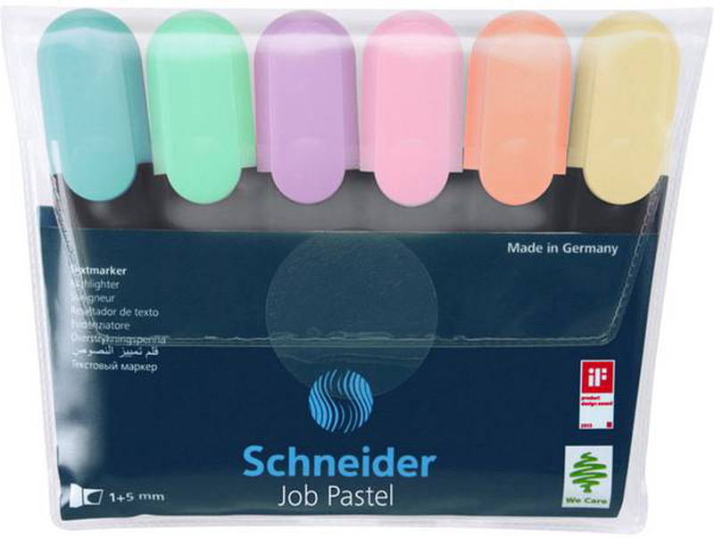 Highlighter wallet job pastel 6pc, , medium image number null