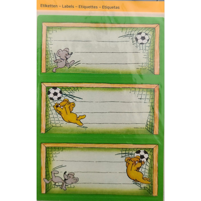 Stickers school labels pack of 9