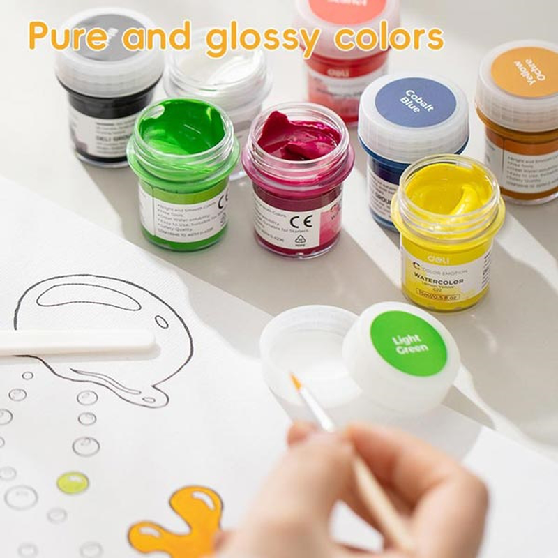 Product image: Watercolors - 6 τεμάχια των 15ml deli, , medium-null