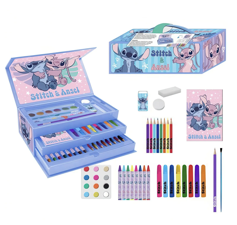 Product image: Disney stitch colouring stationery case, , medium-null