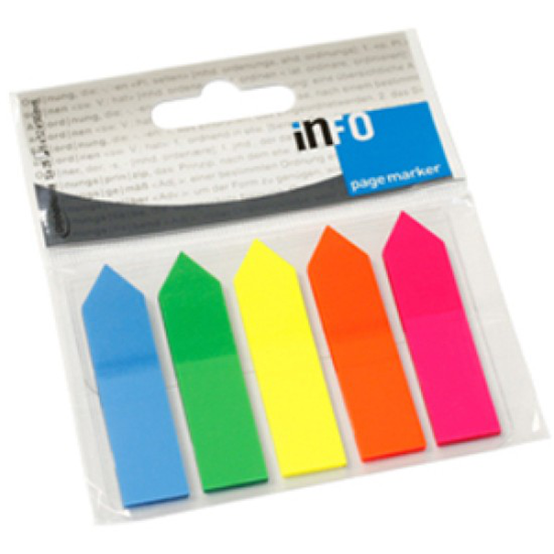 Info page marker film index 5x12x50mm arrow 5 x 25 sheets, , medium-null