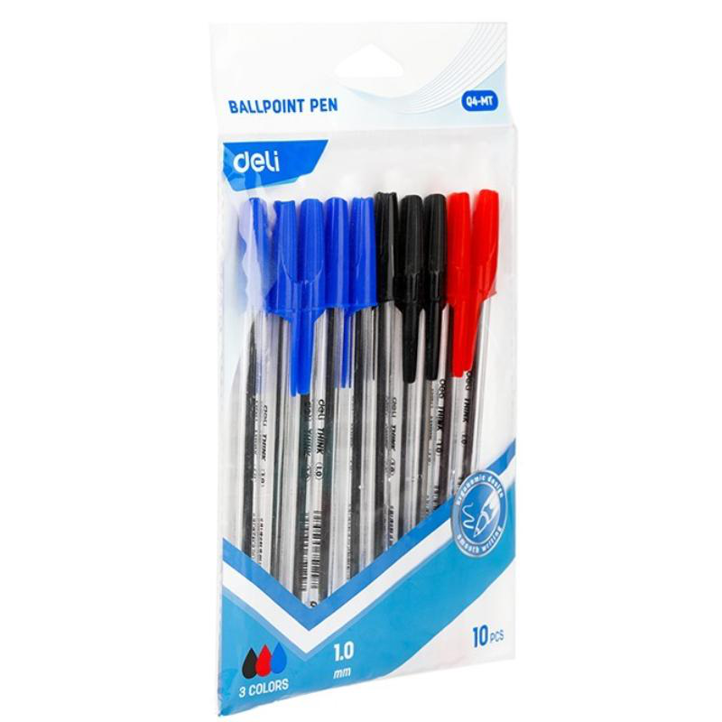 Product image: Deli ball point στυλο 1.0mm 10tmx - διαφορα χρωματα, , medium-null