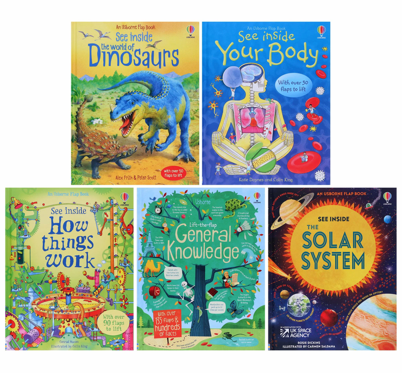 USBorne lift the flap see inside series book assortment-null