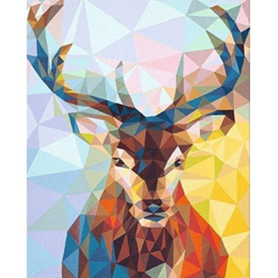 Painting by numbers-modern reindeer40x50cm already framed, , medium