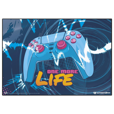 Gamer one more life school desk pad, , medium