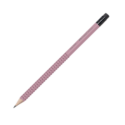 Faber grip pencil rose with eraser, , medium