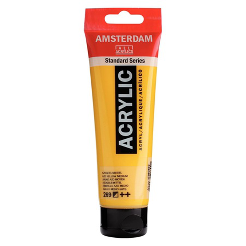 Amsterdam acrylic 120ml azo yellow medium 269, , medium-null