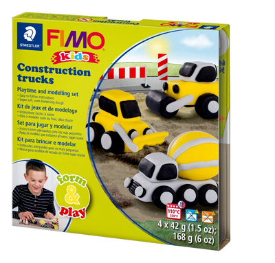 Construction trucks fimo® kids 8034 oven-bake modelling clay
