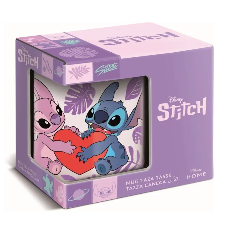 Stor disney: stitch  angel with heart - young adult ceramic mug in gift box 325ml 93488, , medium-null