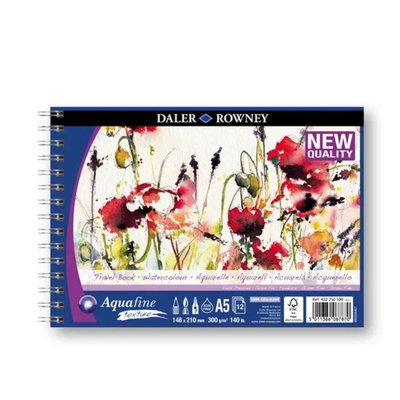 Aquafine pad 300g a5 spiral 12sh texture, , medium