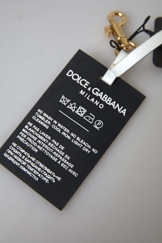 Black silicone dg logo gold brass keychain-null