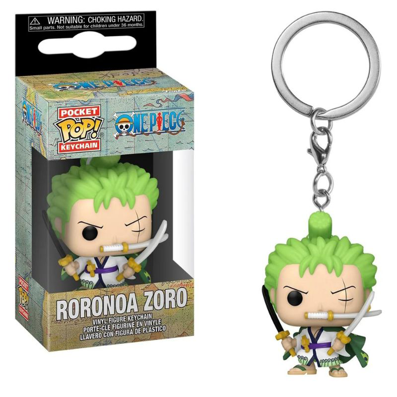 Funko pocket pop! One piece s6- roronoa zoro vinyl figure keychain, , medium-null