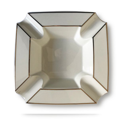 Tycoon cigar ashtray white