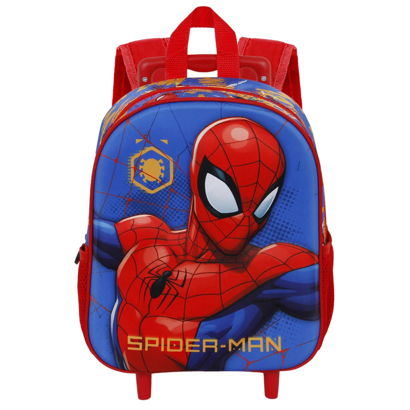 Spiderman red fan gts trolley backpack spiderman drop image number null