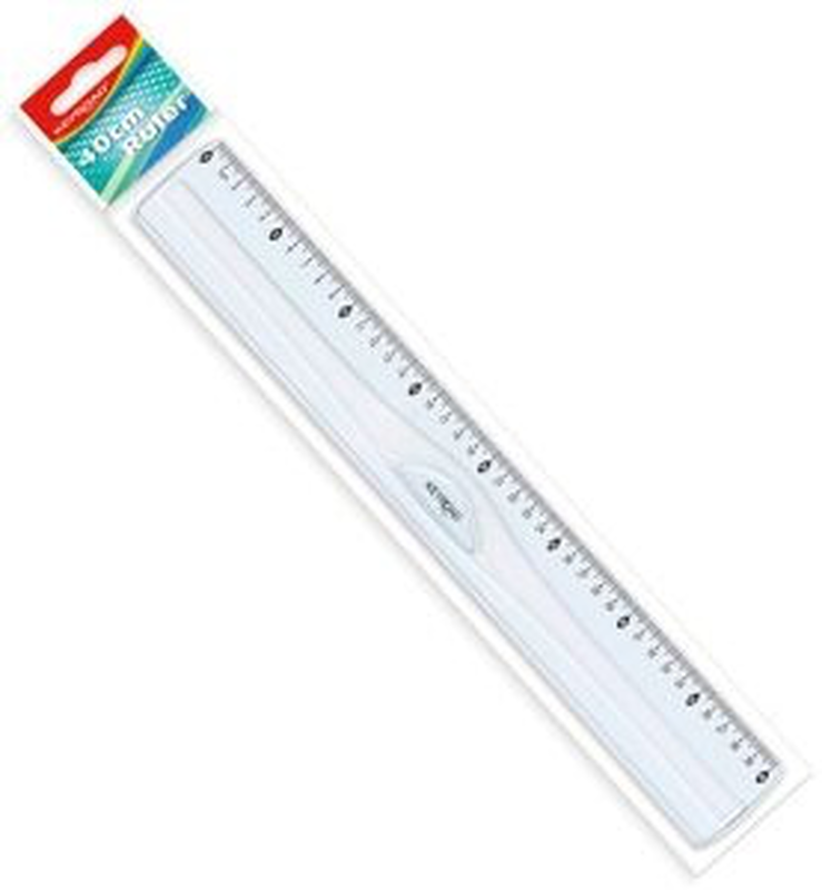 Plastic ruler 40cm, , medium-null