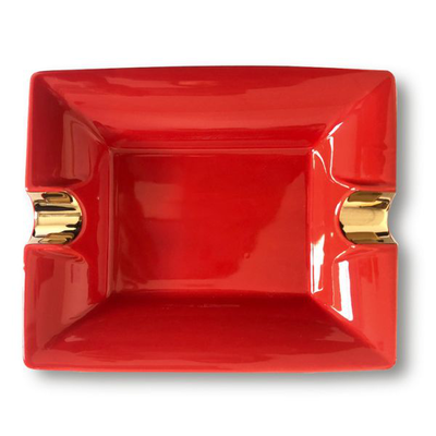 Tycoon cigar ashtray red