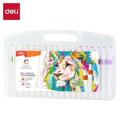 Deli acrylic marker set 36 colours set, , medium