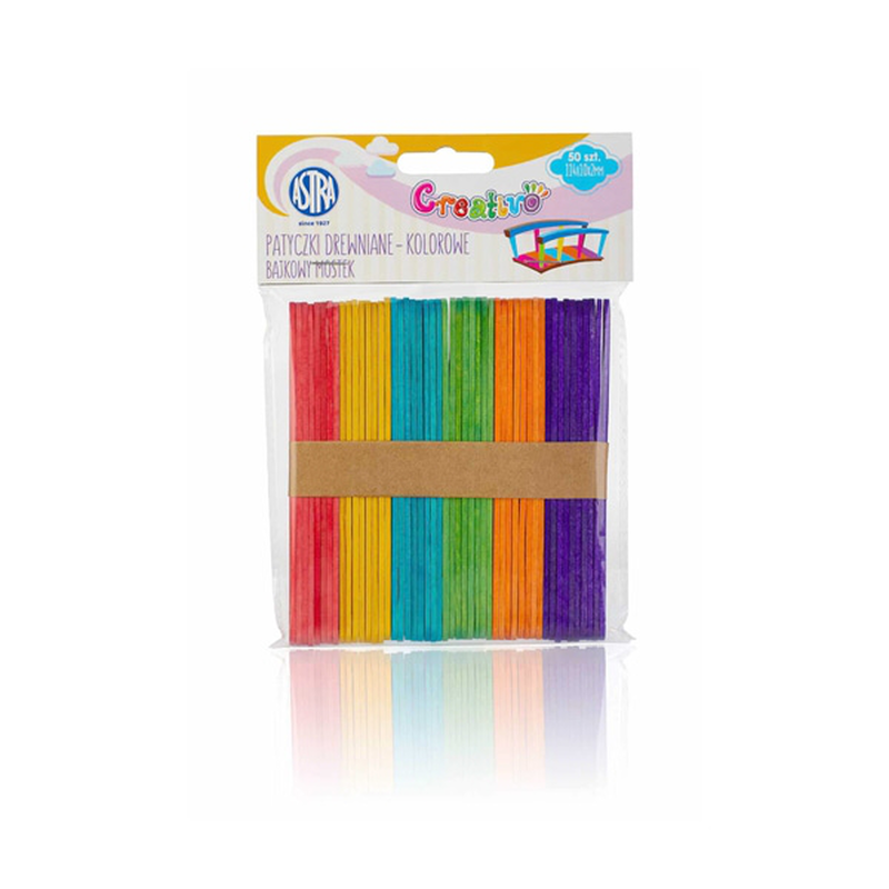 Product image: Ξύλινα χρωματιστά στικ 50 τεμάχια fairytale bridge - astra, , medium-null