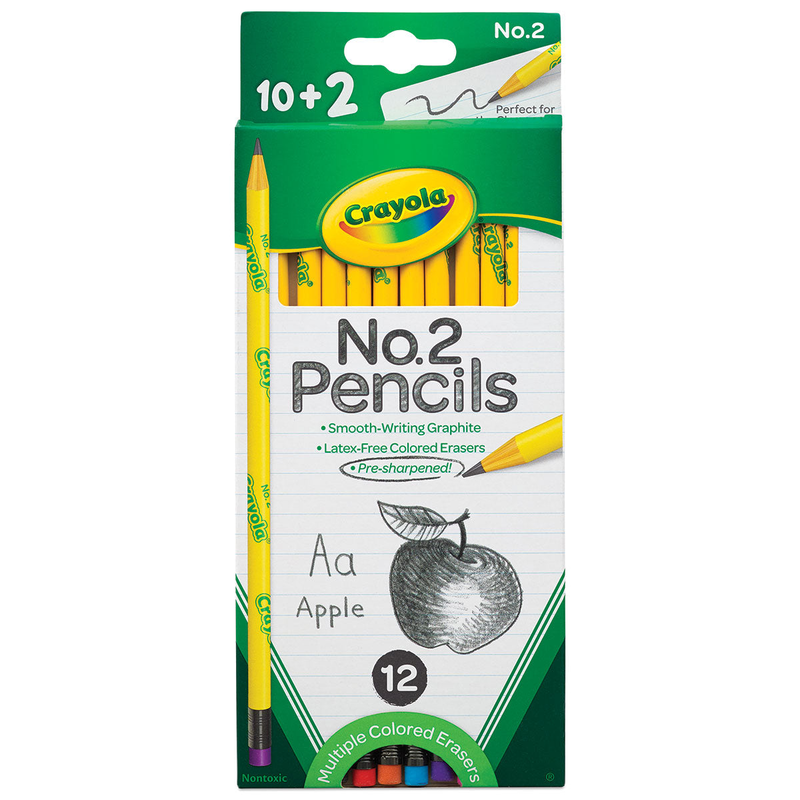 Crayola hb pencils no.2 pack of 12, , medium-null
