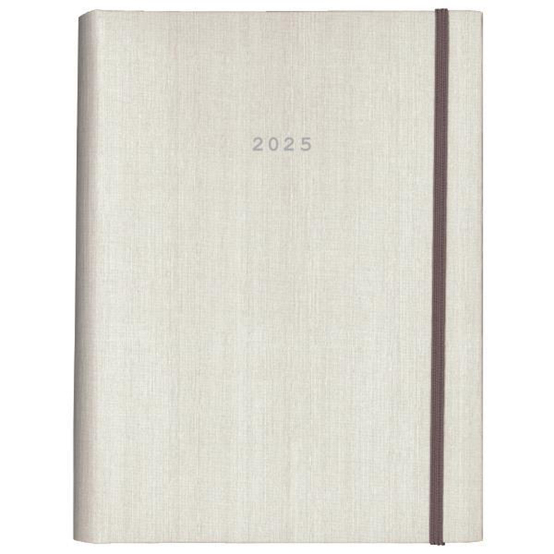 Product image: Diary daily (saturday/sunday-same page) 2025 spiral white 14x21mm next, , medium-null