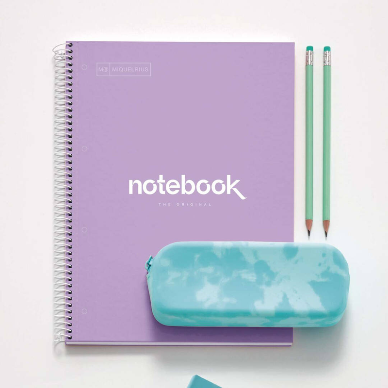 Maul a460533 / monochromatic / purple / a4 / 80 sheets / 90 g/m&sup2; / squared paper / hardcover, , medium-null