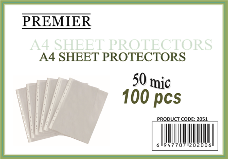 Product image: A4 100pcs sheet protector crystal clear 50mic, , medium-null