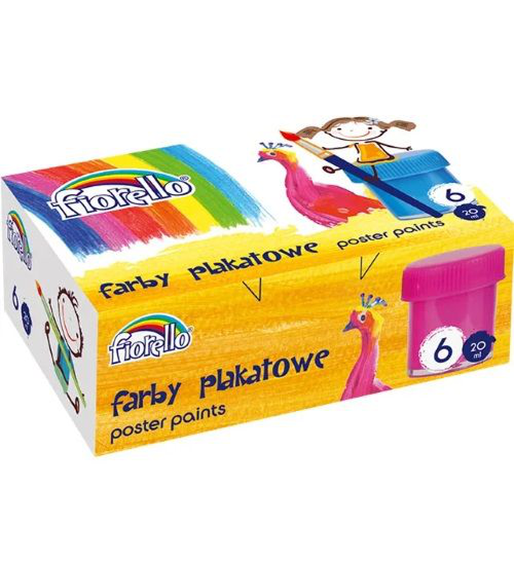 Product image: Water poster paint 6 colours, , medium-null