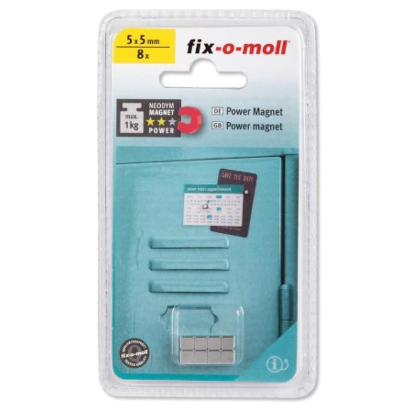 Μαγνητης κυβος 5x5mm 8τμχ - ασημι, , medium-null