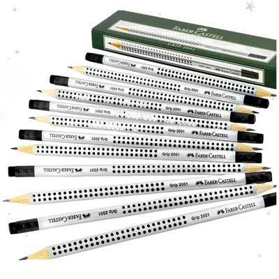 Faber-castell grip 2001 - pencil with eraser - hb - pack of 12 &sigma;&chi;&omicron;&lambda;&iota;&kappa;&omicron; &mu;&omicron;&lambda;&upsilon;&beta;&iota; &gamma;&rho;&alpha;&phi;&eta;&sigmaf; faber castell, Grey, medium