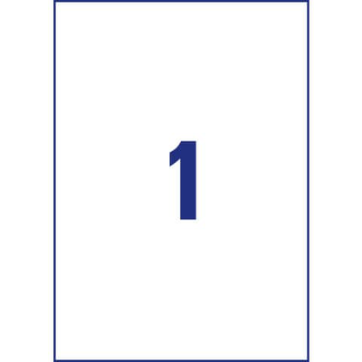 Tto white economy labels 210x297mm 210297, , medium