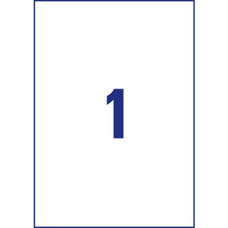 Tto white economy labels 210x297mm 210297, , medium-null