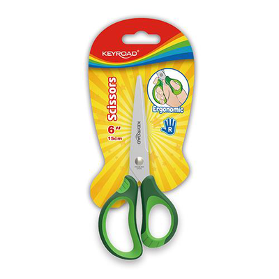 Scissors 15cm 6" soft handle children, , medium