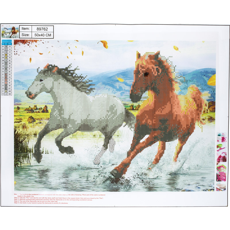 Product image: Diamond pictures "horses" canvas 40x50cm, , medium-null