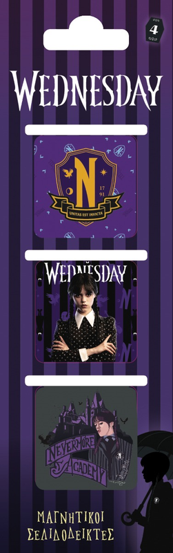 Magnetic bookmarks - wednesday 3, , medium-null