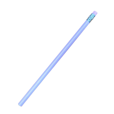 Lilac coloured pencil with eraser top