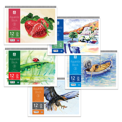 Aquarelle block 25x35 typotrust, , medium