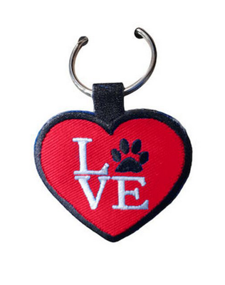 Action lab paw heart red, , medium