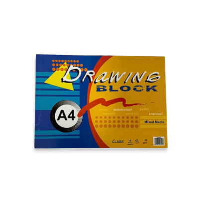 Class drawing block a4 16sh 135gsm, , medium